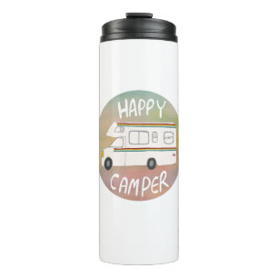 Termo Happy Camper Rainbow RV Sunset Motorhome RV