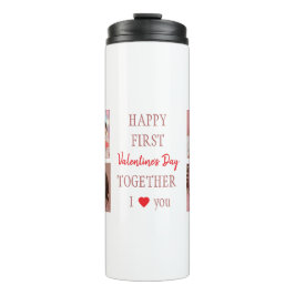 Termo Happy First Valentine's Day Custom Thermal Tumbler