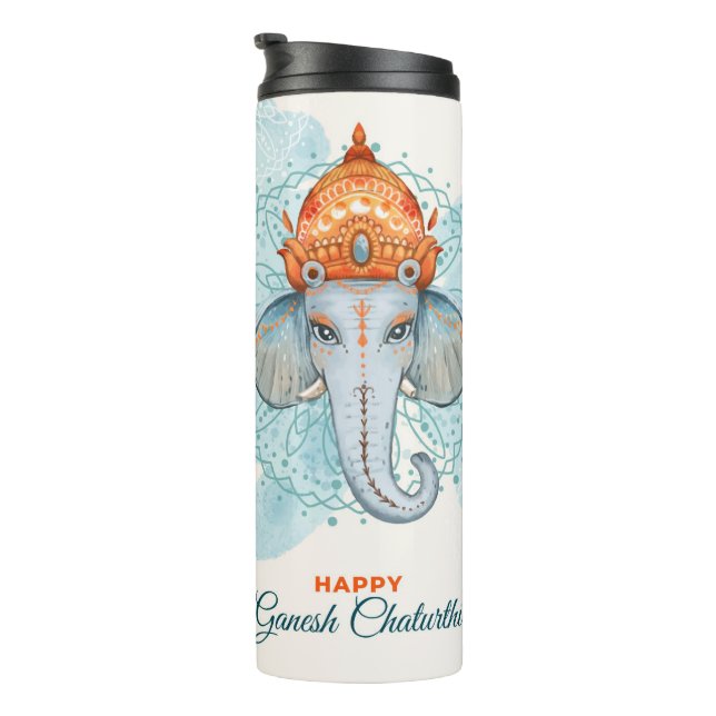 Termo Happy Ganesh Chaturthi (Rotado hacia la derecha)