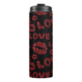 Termo Happy Valentine's Day Love Elegant Red &Black
