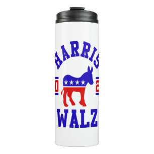 Termo Harris Walz 2024 por el presidente demócrata patri