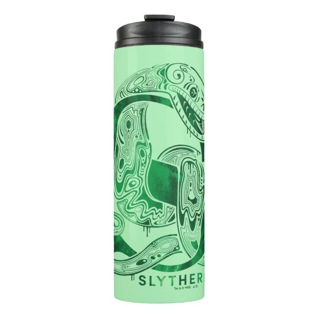 Termo Harry Potter | Gráfico Aguamenti SLYTHERIN™ (Anverso)