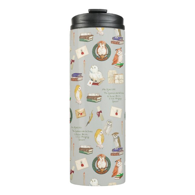 Termo HARRY POTTER™ | Patrón de letra de búho (Anverso)