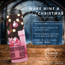 Termo Haz que la mía sea una taza térmica de Navidad ros