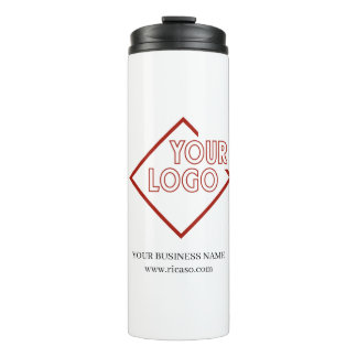 Termo Haz tu propio logotipo de negocio personalizado