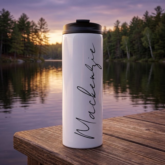 Termo Haz tu propio nombre personalizado (Make your own personalized name thermal tumbler by Ricaso. Add your name or other text. Create yours)