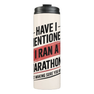 Termo He mencionado que corrí una maratón