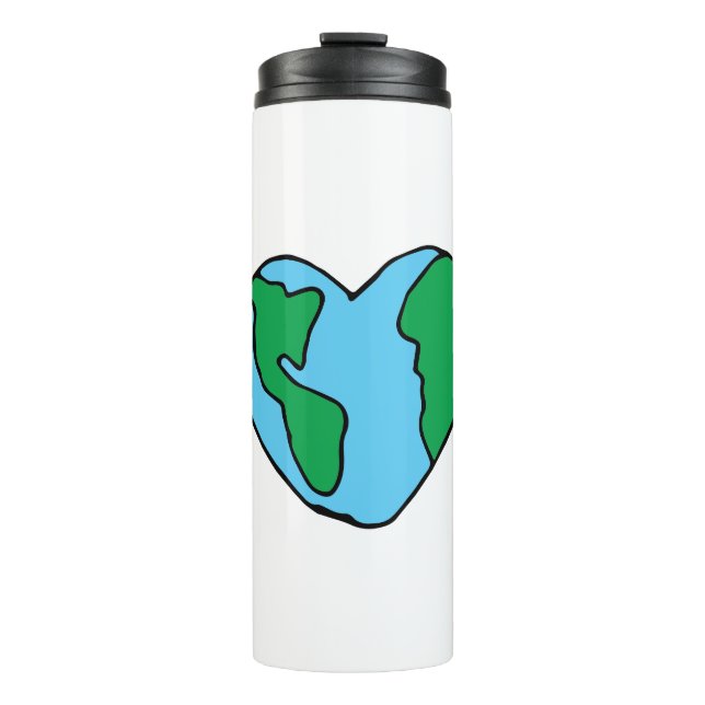 Termo Heart Art World Icono ecológico Happy Earth Clipa (Anverso)