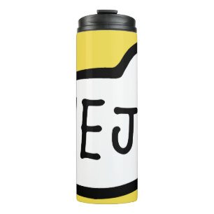 Termo ¡HEJ! Saludo danés sueco, hola, burbuja de voz