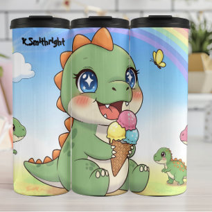 Termo Helado de dinosaurio bebé lindo