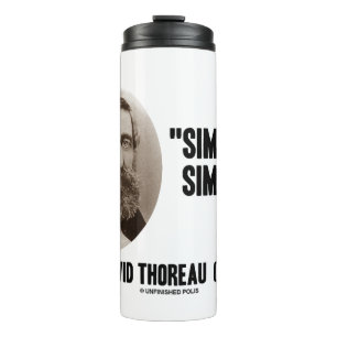 Termo Henry David Thoreau Simplifica la oferta
