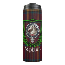 Termo Hepburn Scottish Clan Tartan & Crest