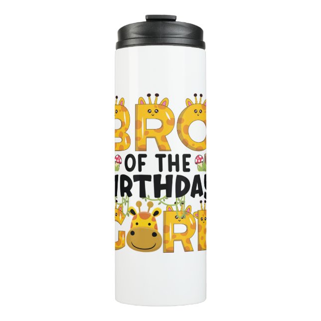 Termo Hermano 1 Chica de cumpleaños Zoológico de Fiesta  (Anverso)