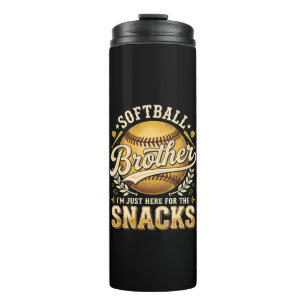 Termo Hermano de Sóftbol Divertido Snacks Deportes