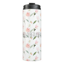 Hermosa acuarela floral Rubor rosa