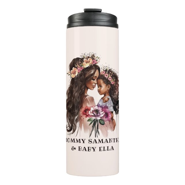 Termo Hermosa mamá negra y hija (Anverso)