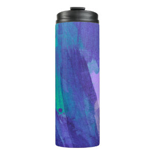 Termo Hermosa pintura de medios mixtos. Pintado de mano 