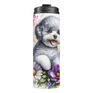 Termo Hermosa raza de perro/Perro frito de Bichon