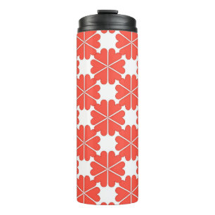 Termo Hermosa tarjeta de bienvenida personalizado con fl