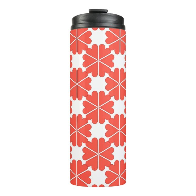 Termo Hermosa tarjeta de bienvenida personalizado con fl (Anverso)