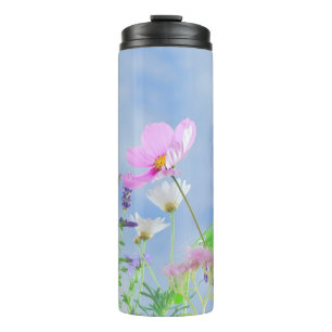 Termo Hermosas flores silvestres de primavera