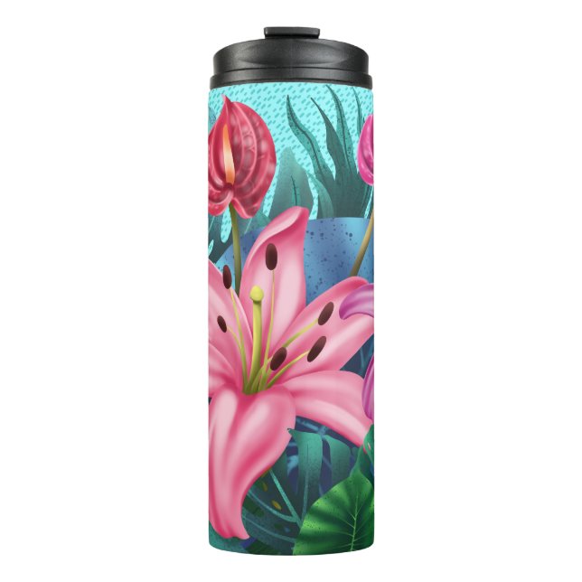 Termo Hermosas flores tropicales (Anverso)