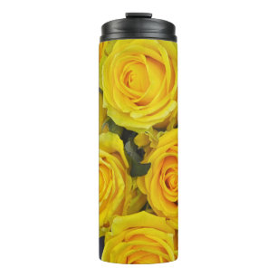 Termo Hermosas rosas amarillas