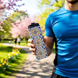 Termo 💙 Hermoso Azulejos azules IV