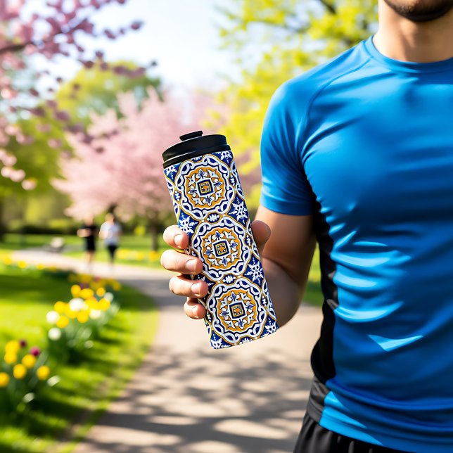 Termo 💙 Hermoso Azulejos azules IV (Beautiful blue Azulejos  Thermal Tumbler)