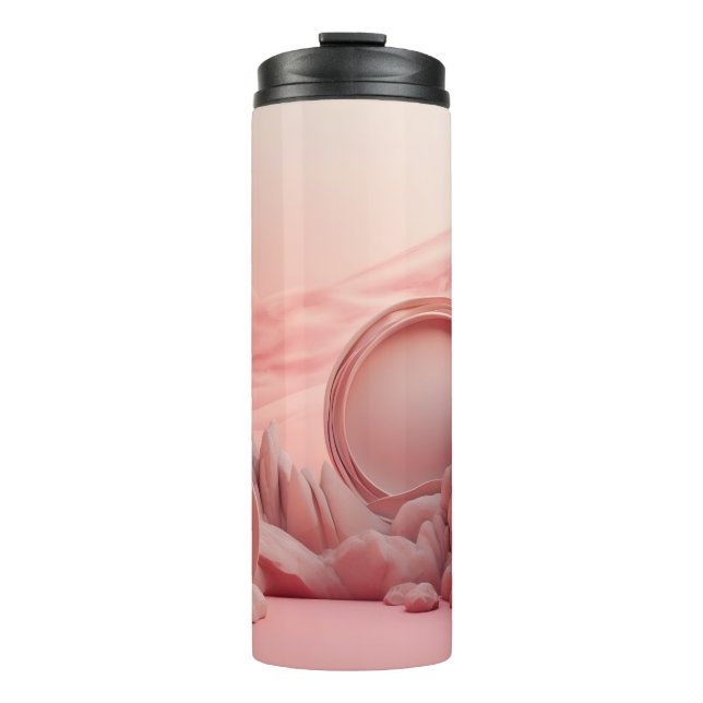 Termo Hermoso Boho abstracto 3D (Anverso)