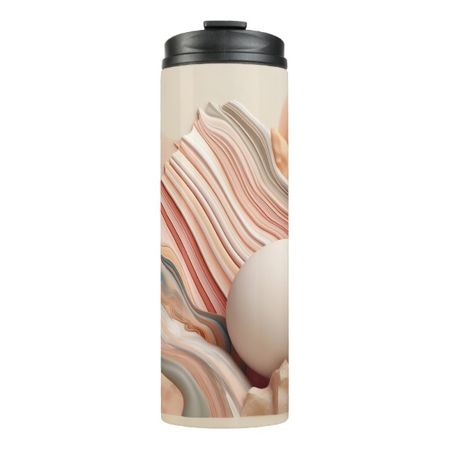 Termo Hermoso Boho abstracto 3D (Anverso)