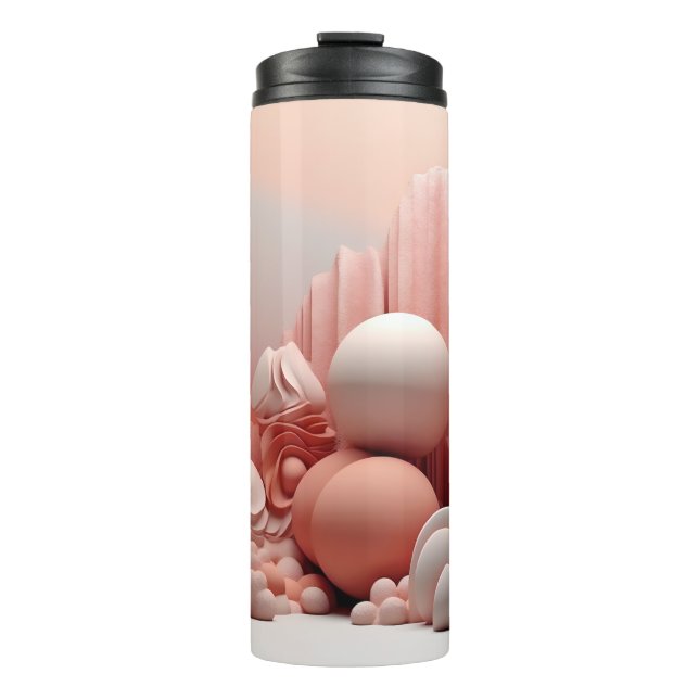 Termo Hermoso Boho abstracto 3D (Anverso)