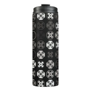 Termo Hermoso diseño de patrones geométricos abstracto, 