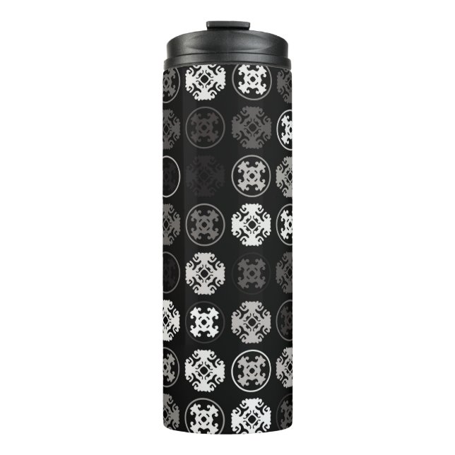 Termo Hermoso diseño de patrones geométricos abstracto,  (Anverso)