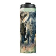 Hermoso elefante acuático