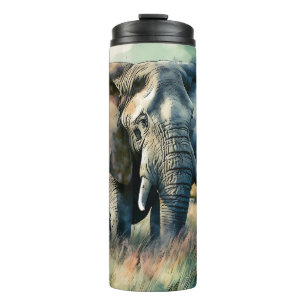 Termo Hermoso elefante acuático