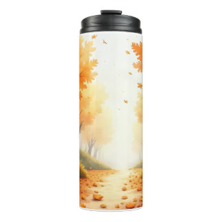 Termo Hermoso escenario de otoño Taza térmica