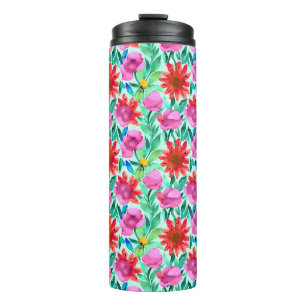Termo Hermoso Floral Acuarela