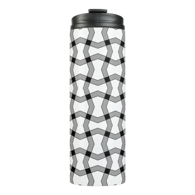 Termo Hermoso fondo ornamental abstracto, negro, g (Anverso)