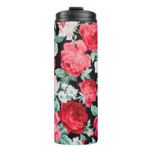 Termo Hermoso jardín de rosas rojas
