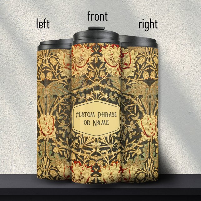 Termo Hermoso nombre de damasco floral Art Nouveau de or (Subido por el creador)