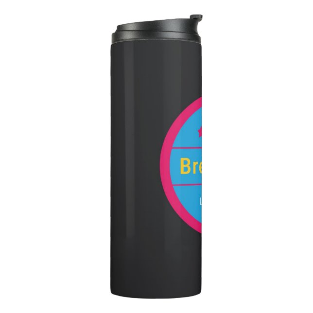 Termo Hermoso, oro líquido, Tumbler térmico (Rotado hacia la izquierda)