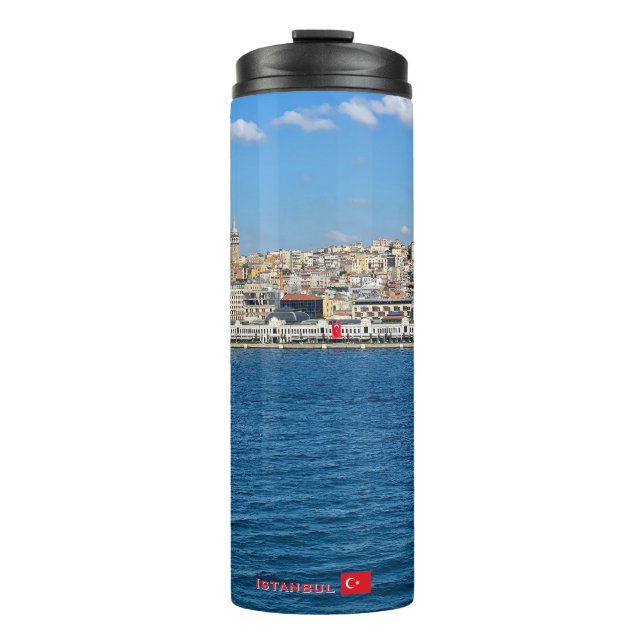 Termo Hermoso panorama de viaje a Estambul (Anverso)