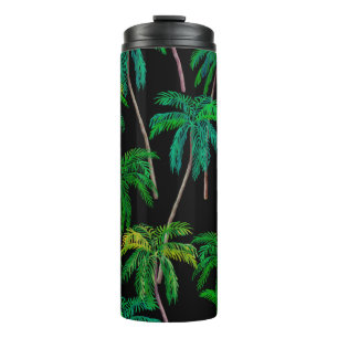 Termo Hermoso patrón acrílico fluido de verano con