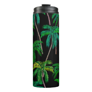 Termo Hermoso patrón acrílico fluido de verano con