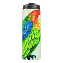 Hermoso patrón de loro colorido