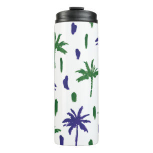 Termo Hermoso patrón de palmeras tropicales
