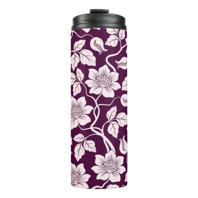 Termo Hermoso patrón floral (Anverso)