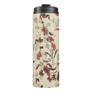 Termo Hermoso patrón floral vintage en muchos tipos