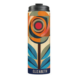 Termo Hermoso Rosa Impresión Floral Tumbler